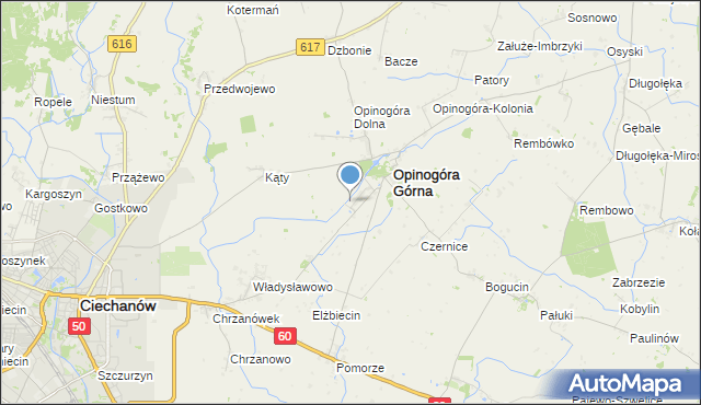 mapa Zygmuntowo, Zygmuntowo gmina Opinogóra Górna na mapie Targeo